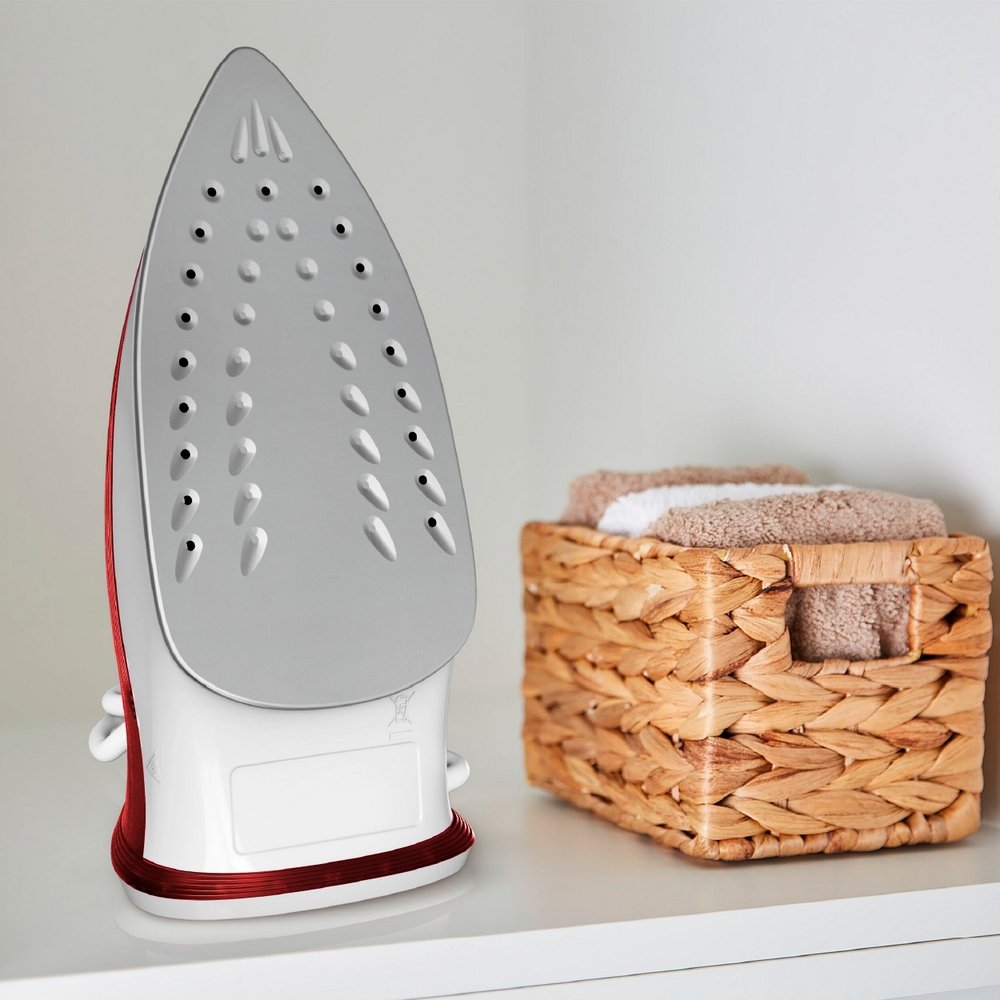 FERRO VAPOR ARNO ESSENTIALGLISS FV1051B3 BASE ANTIADERENTE BRANCO/ROSA 110V