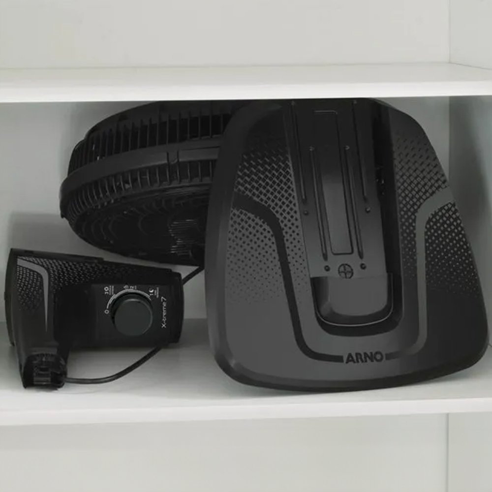 VENTILADOR MESA 40CM ARNO VE70 X-TREME 7 7 PAS 3 VELOCIDADES PRETO 220V