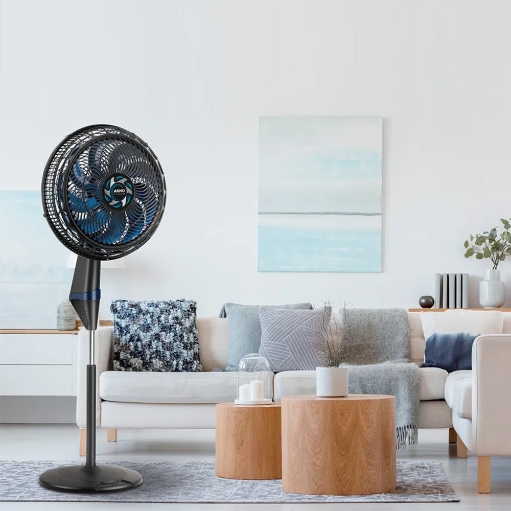 VENTILADOR COLUNA 40CM ARNO VE9R X-TREME 9 9 PAS 3 VELOCIDADES PRETO 220V