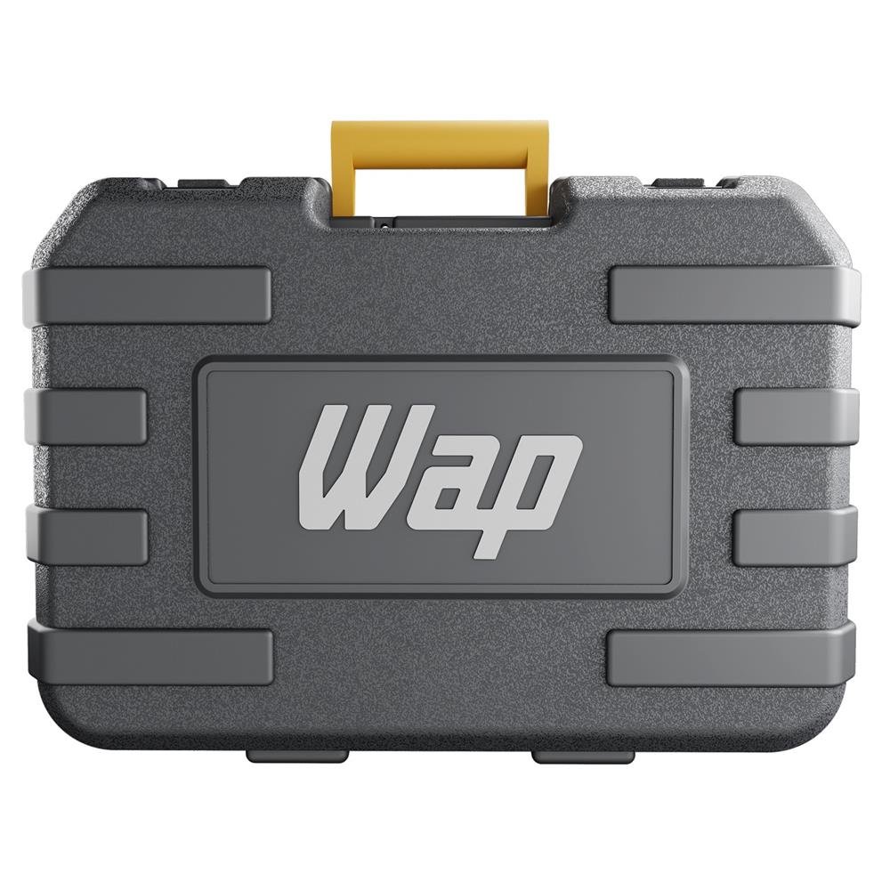 Furadeira e Parafusadeira WAP K21 ID03, 1/2", 21V, Bateria 2000mAh, Bivolt, Cinza e Amarelo