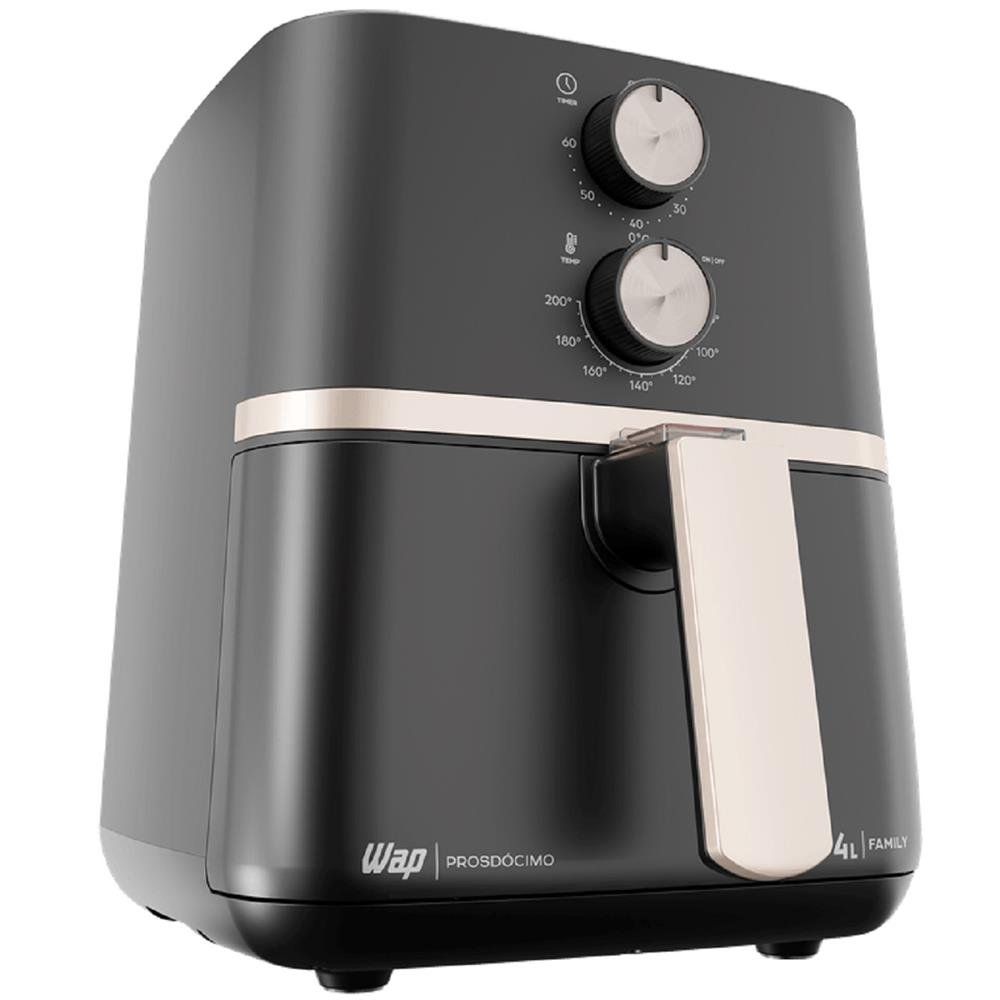 Fritadeira Eletrica Wap Airfry Family Prosdocimo, 4 Litros, 1500W, 220V, Preto
