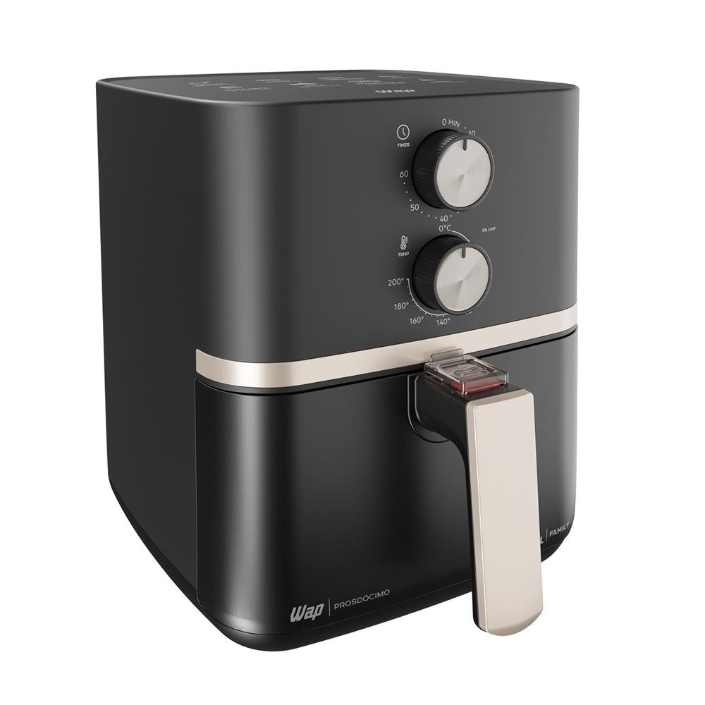 Fritadeira Eletrica Wap Airfry Family Prosdocimo, 4 Litros, 1500W, 220V, Preto