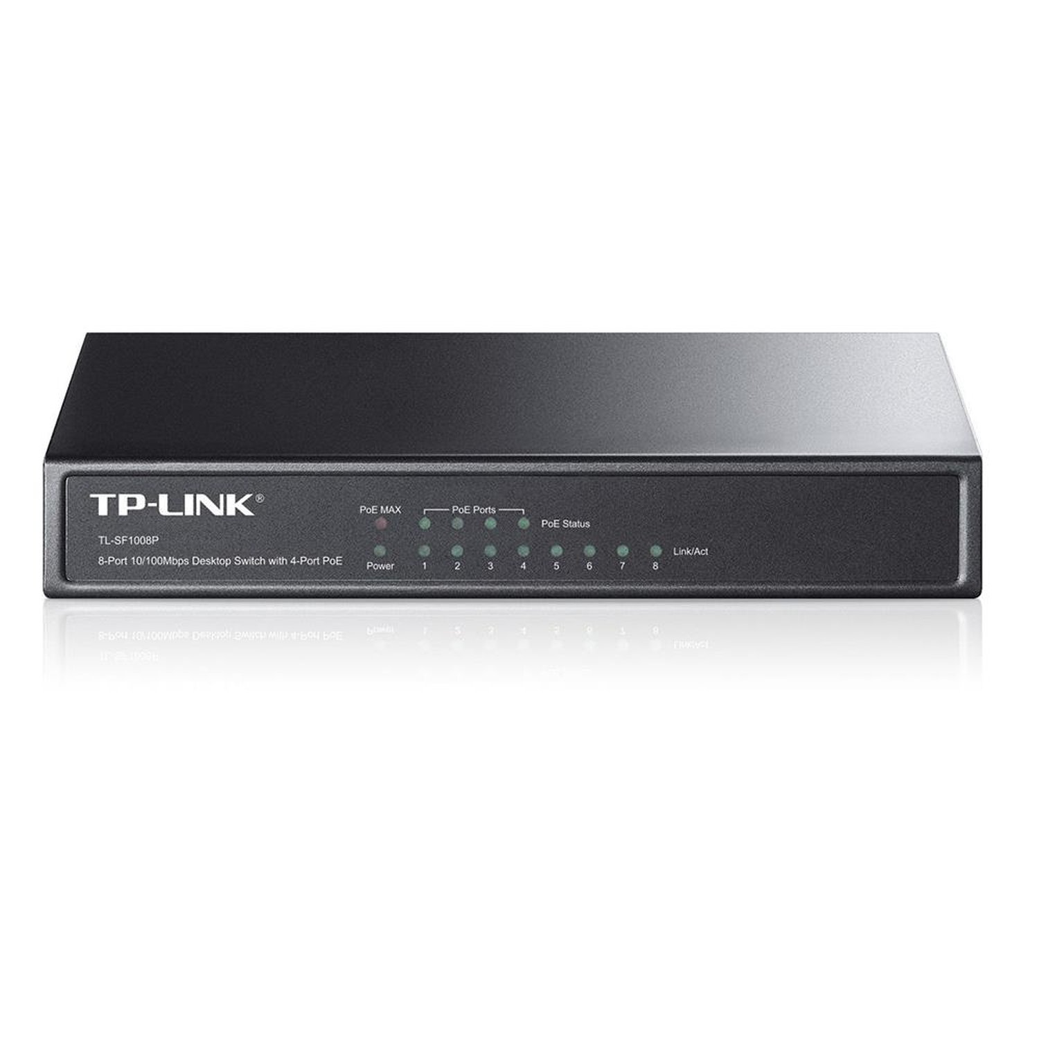 Switch TP-LINK 8 portas 4 Portas POE Gigabit 10/100/1000Mbps Rack - TL-SG1008P