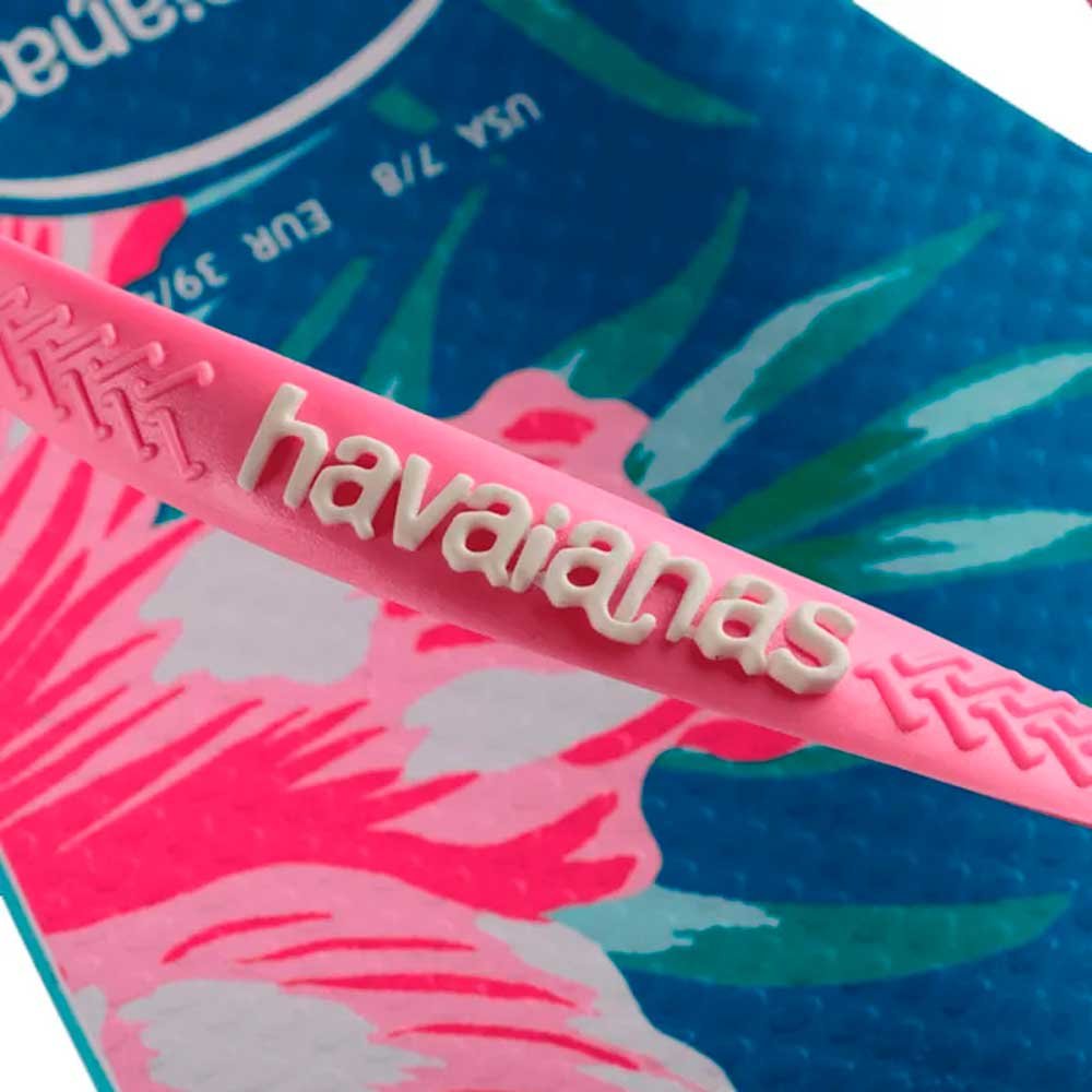 Havaianas Slim Floral Palm 1808 Azul Tranquilidade 33/34 com 12 Pares