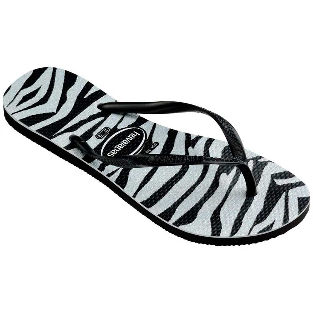 Havaianas Slim Animals Glitter 0090 Preto 23-32 com 12 Pares