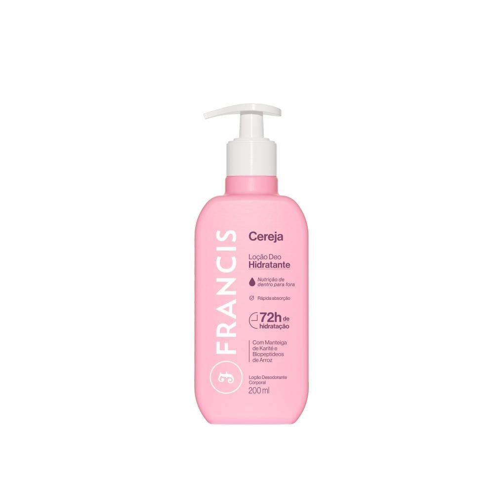 Hidratante Francis Cereja Rosa 200ml
