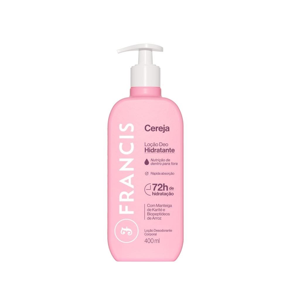 Hidratante Francis Cereja Rosa 400ml