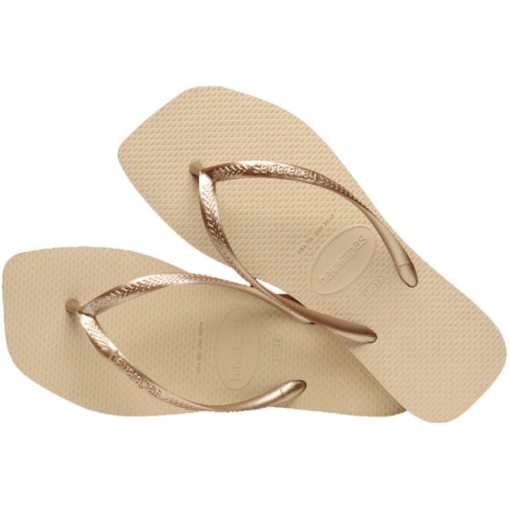 Havaianas Slim Square 0154 Areia 33-40 com 12 Pares