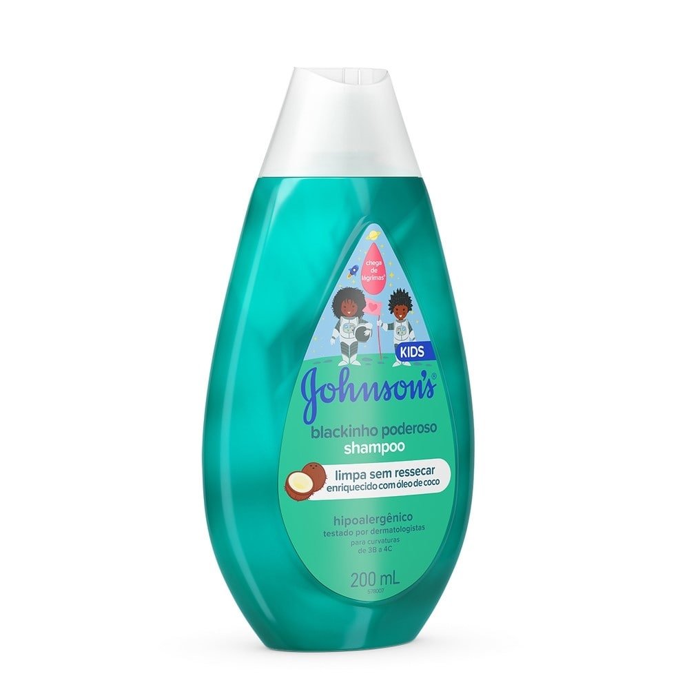 Shampoo Johnson Baby Blackinho Poderoso 200ml