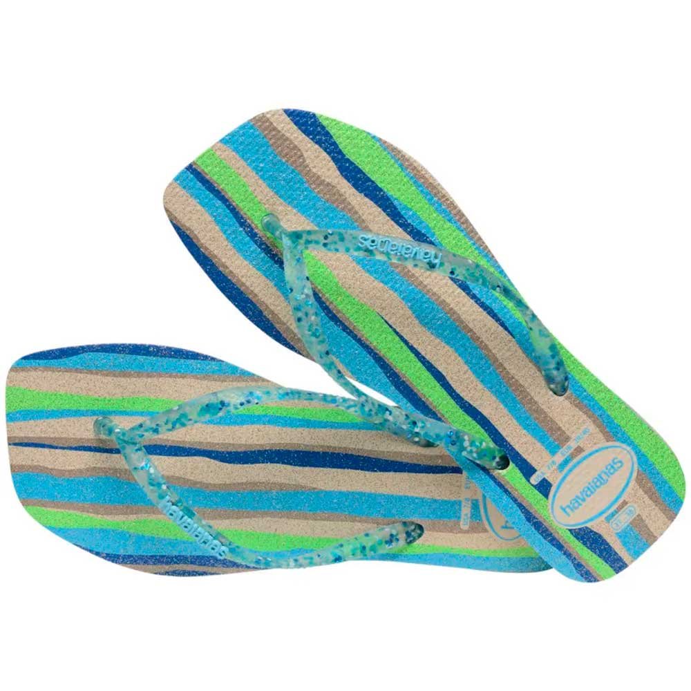 Havaianas Slim Square Folia 0121 Bege Palha 41/42 com 12 Pares