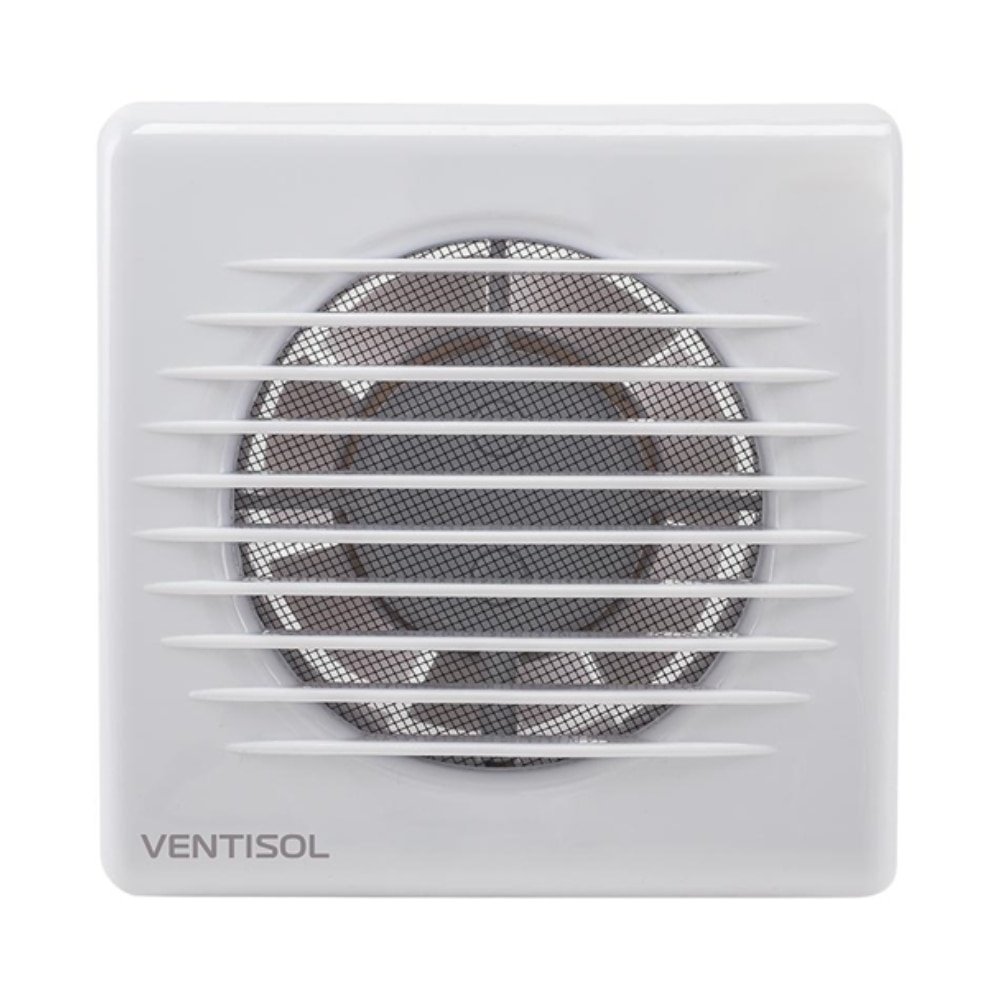 Kit Exaustor Ventilador Axial Banheiro Ventisol KEXB-03 - 100mm, 1.650 RPM, Bivolt