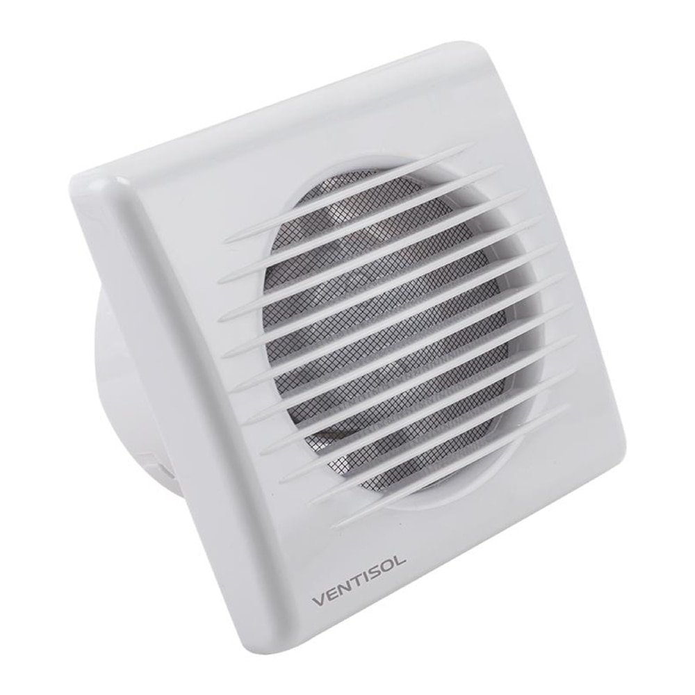 Kit Exaustor Ventilador Axial Banheiro Ventisol KEXB-03 - 100mm, 1.650 RPM, Bivolt