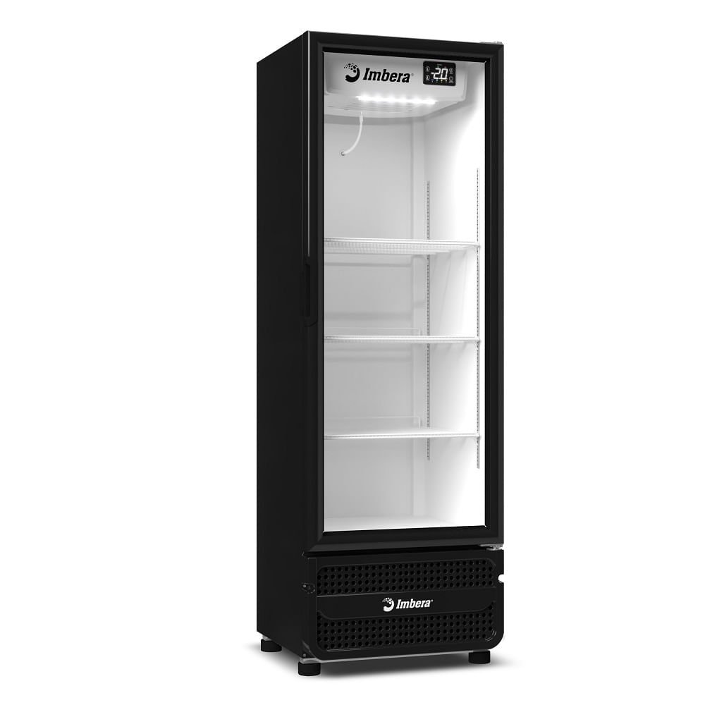 Cervejeira Imbera 453 Litros Porta de Vidro Padrão Preta CCV315 - 127 Volts