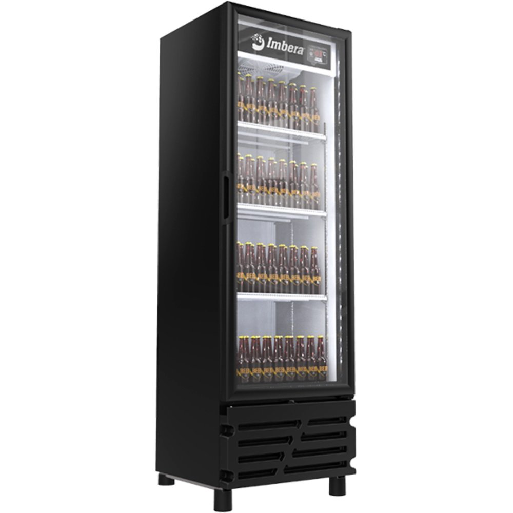 Cervejeira Imbera 485 Litros Porta de Vidro Preto CCV315-220V