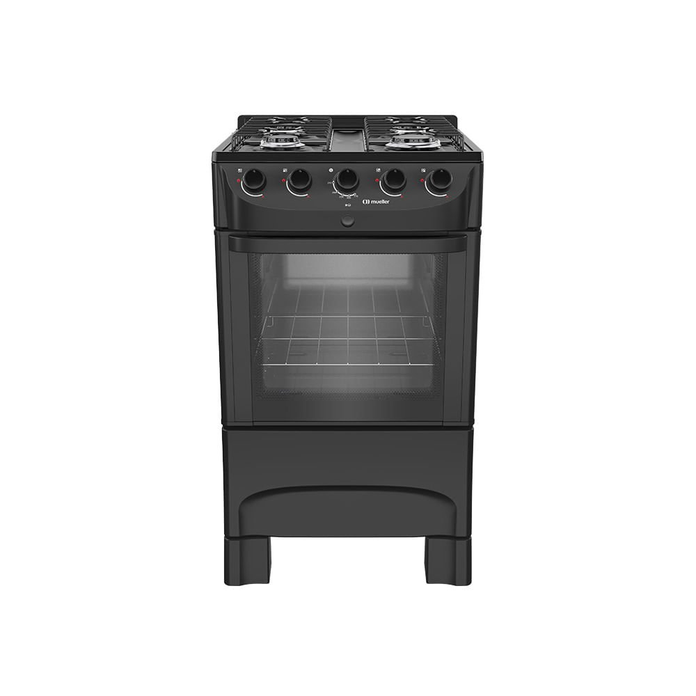 Fogão Mueller 4 Bocas Preto MFI4BC ¿ Bivolt