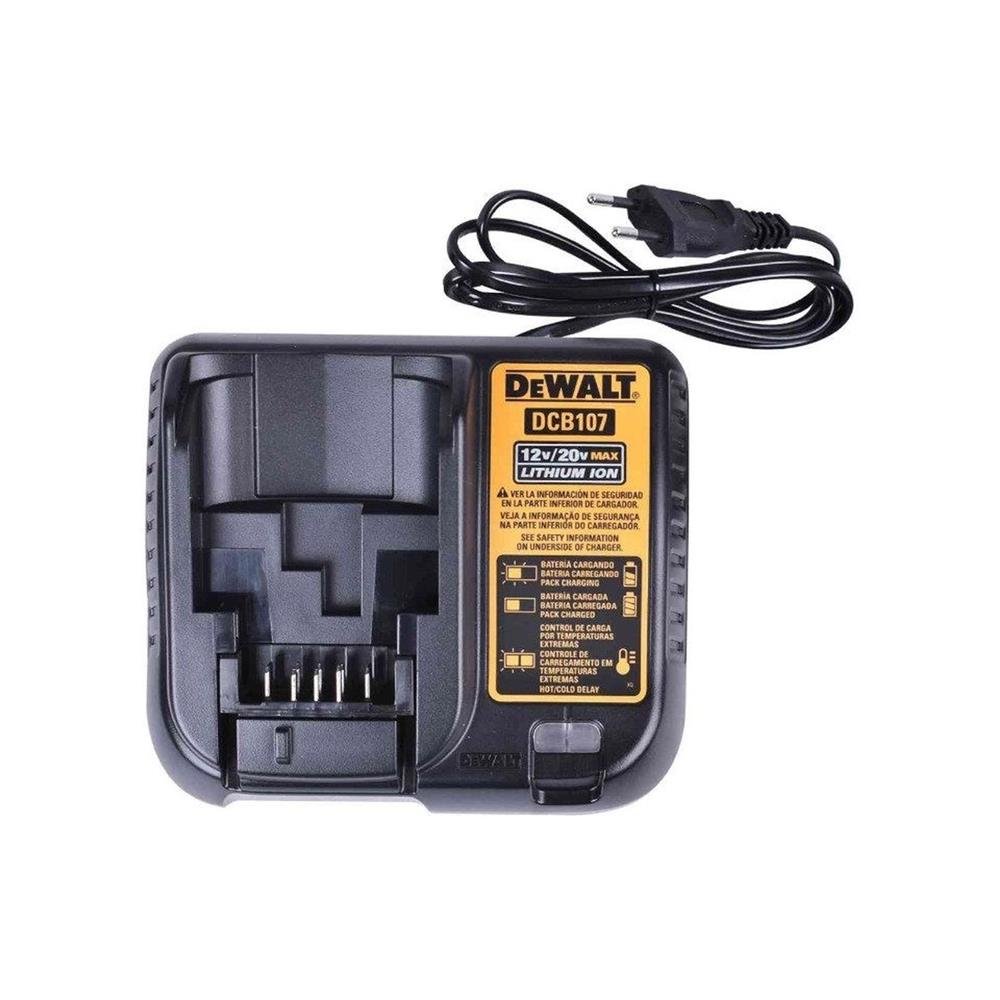 Carregador 1,25Ah 12 A 20V Bivolt DeWALT - Dcb107-Br