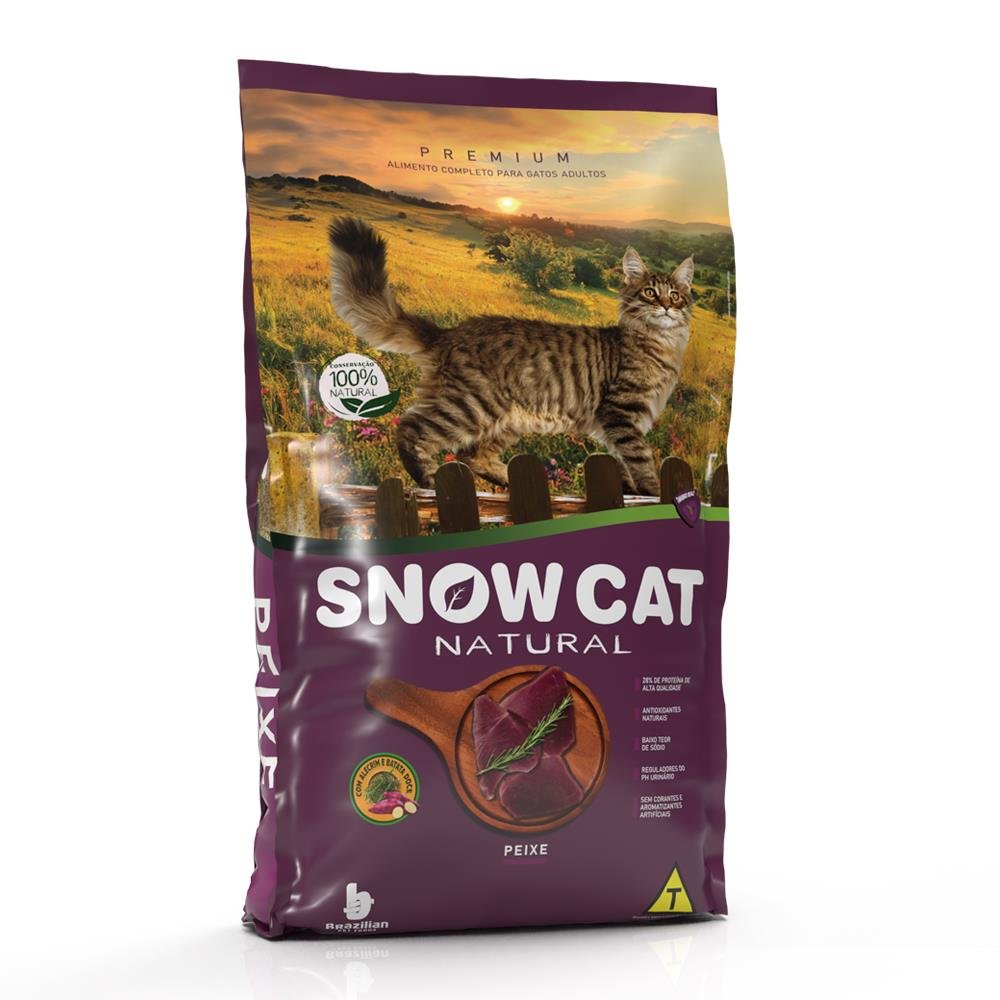 Ração Snow Cat Sabor Peixe 10,1Kg