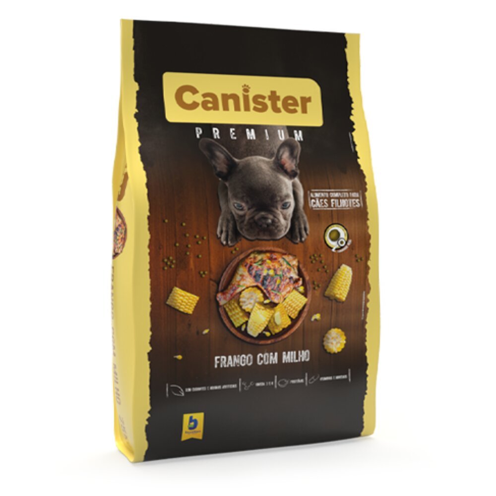 Racao Dog Premiun Canister Filhote Frango/Milho 25Kg