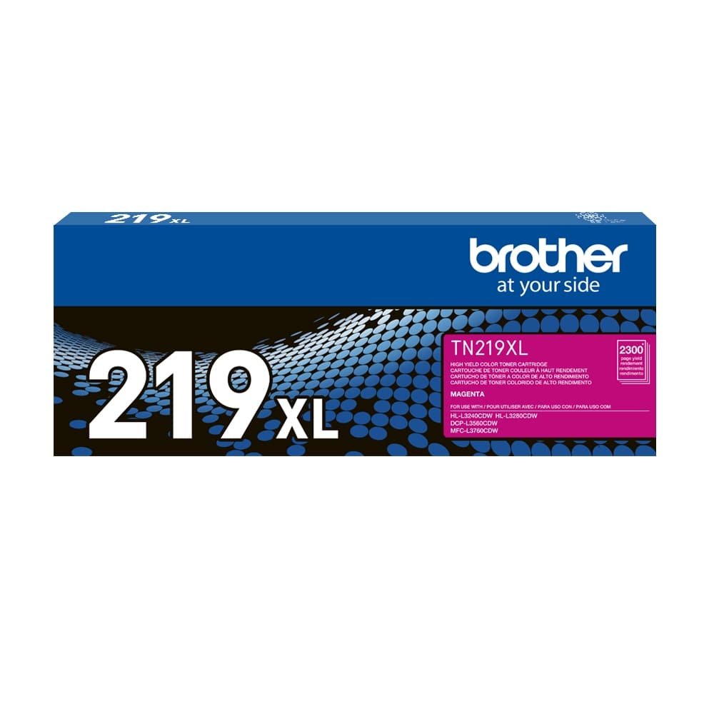 Toner Brother TN219XLMBR Magenta | Para Impressoras (DCPL3560CDW / HLL3240CDW), Led Color