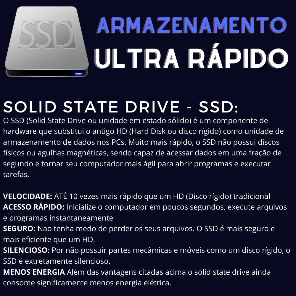 Computador Completo 3green Desktop Intel Core i5 16GB Monitor 19.5" HDMI SSD 480GB Windows 10 3D-089