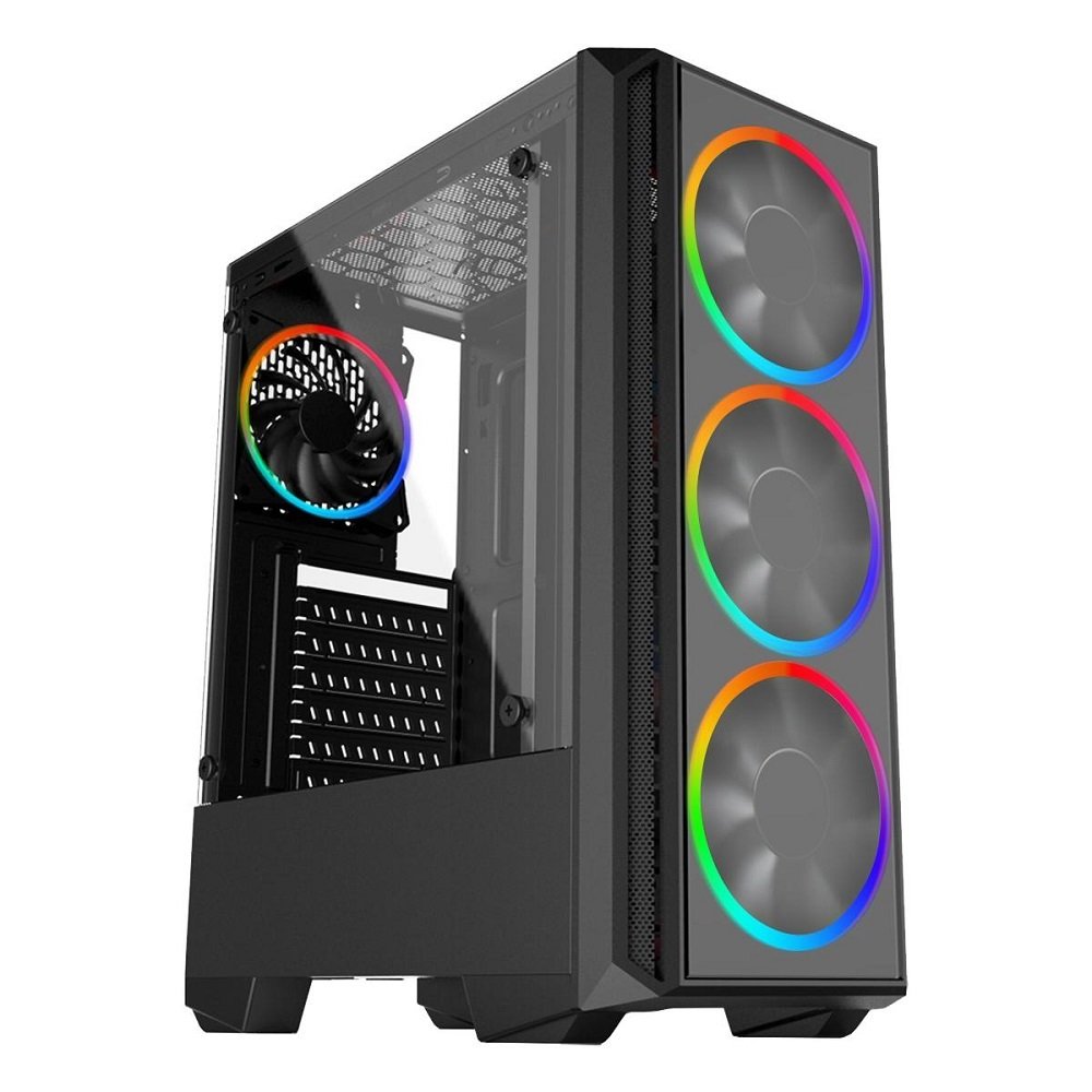 PC Gamer Completo 3green FPS Intel Core i7 16GB RAM Placa de video Geforce GTX 4GB SSD 512GB Monitor 20" 75Hz Fonte 500W 3GF-040 Windows 10