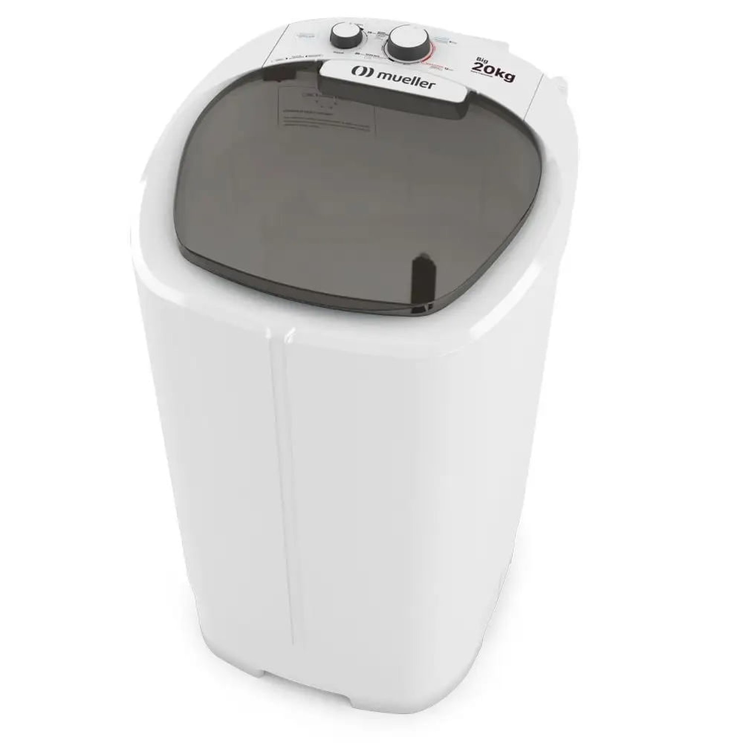Lavadora De Roupas Mueller Big 20 Kg Semiautomática Branca - 220 Volts