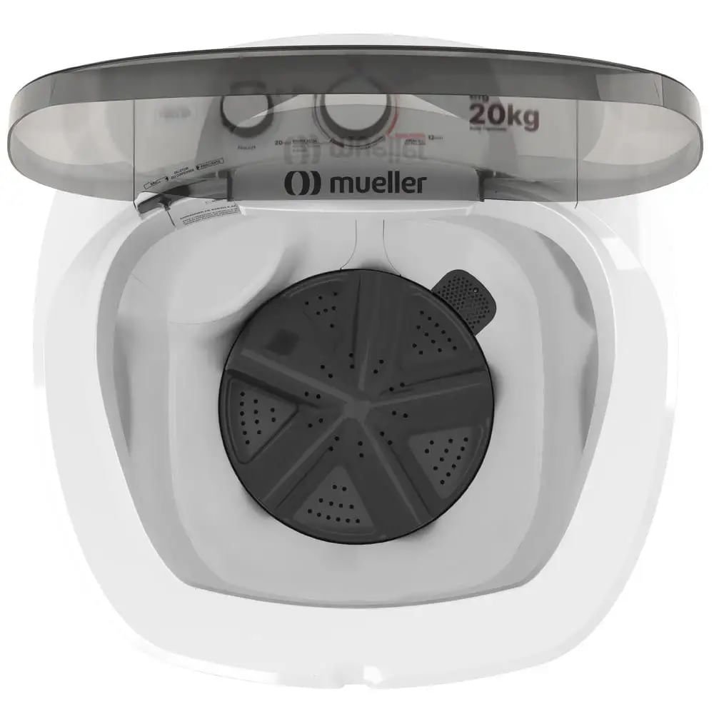Lavadora De Roupas Mueller BIG 20 Kg Semiautomática Branca - 220 Volts