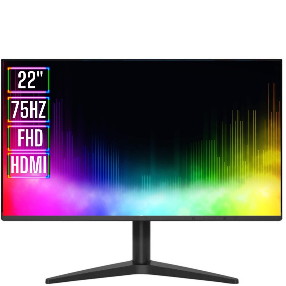 Computador RGB Intel Core i7 16GB SSD 512GB Kit Gamer Monitor LED 22" Windows 10 3green Colors