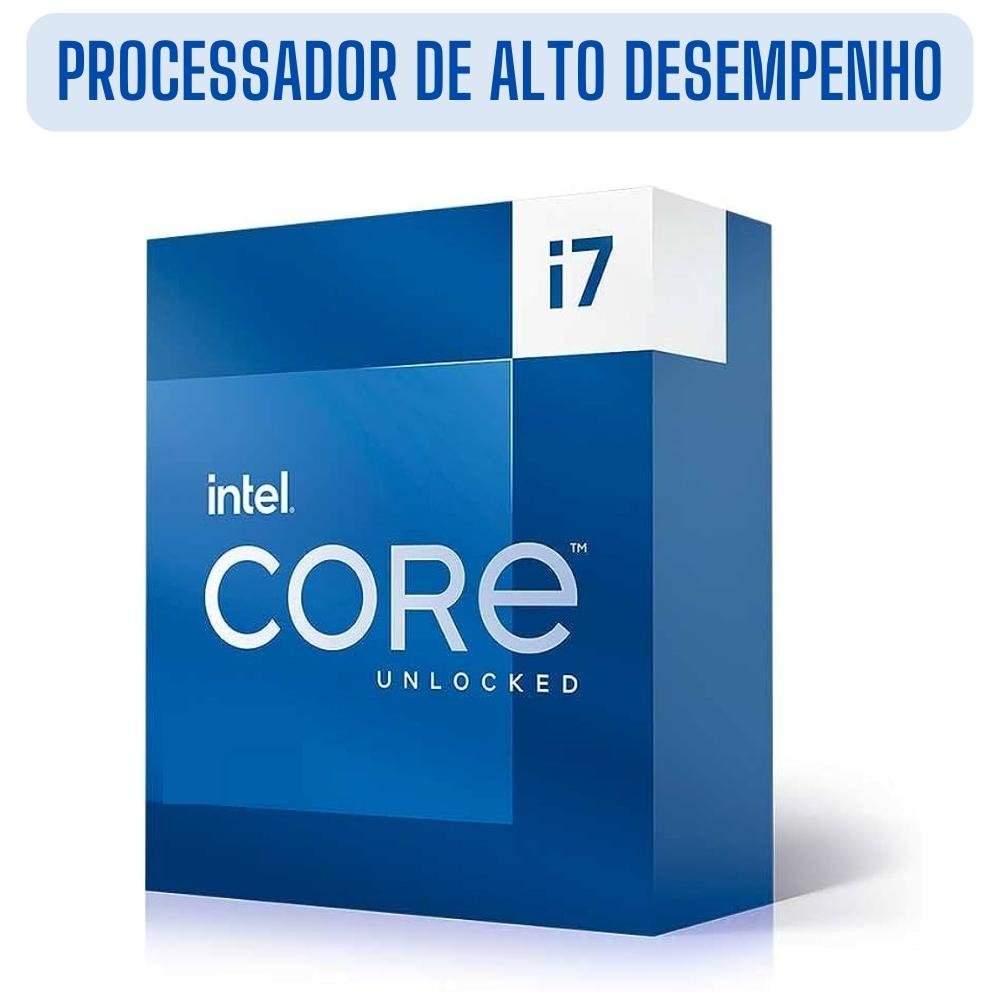 Computador Completo Slim Intel Core i7 16GB SSD 1TB Wifi Windows 10 Pro Monitor 24" 3green Office 3GO-060