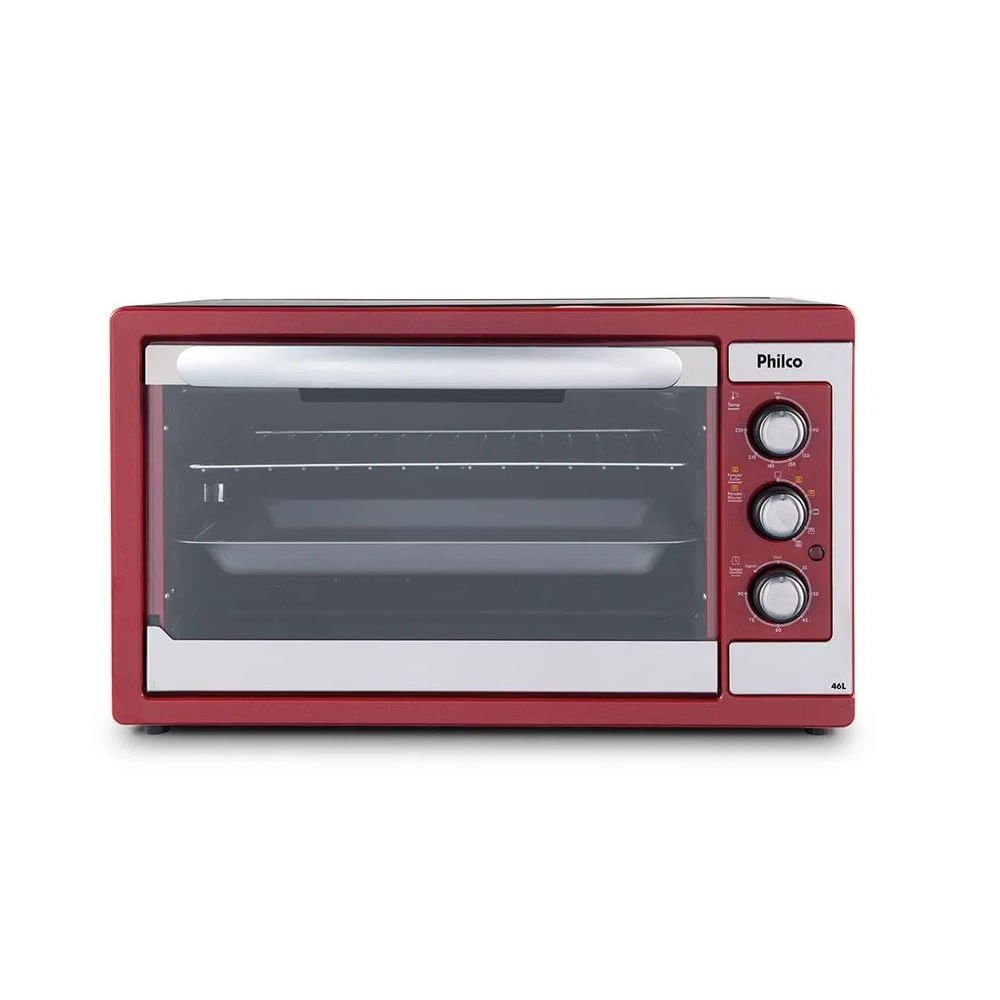 Forno Elétrico Philco 46 Litros Vermelho PFE46V ¿ 127 Volts