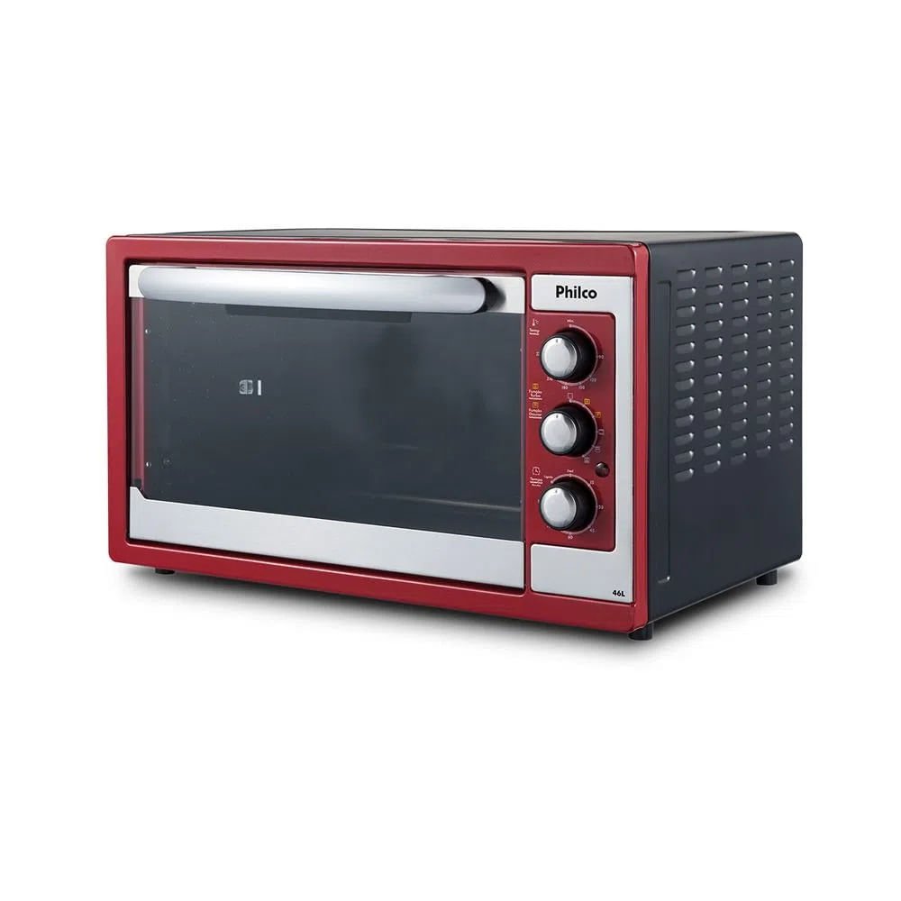 Forno Elétrico Philco 46 Litros Vermelho PFE46V ¿ 127 Volts