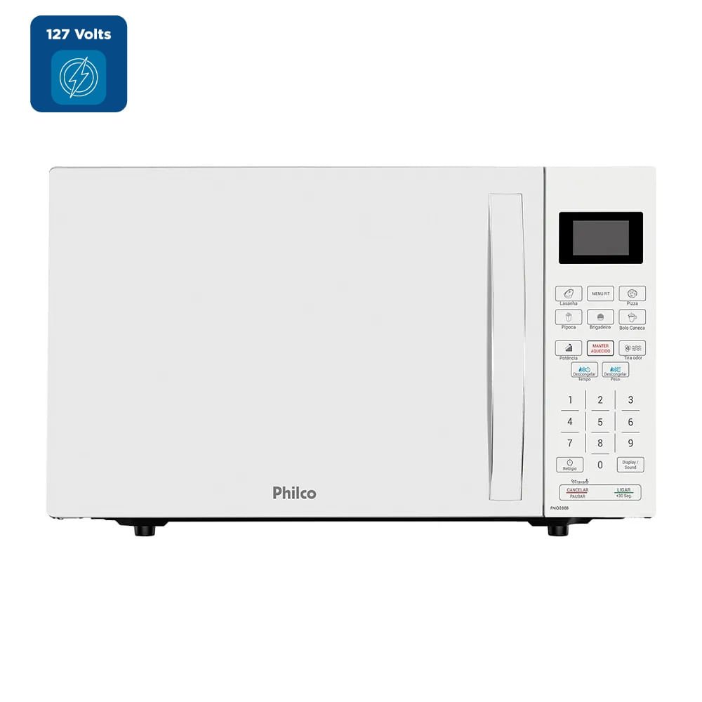 Micro-ondas Philco 28 Litros Branco PMO28BB ¿ 127 Volts