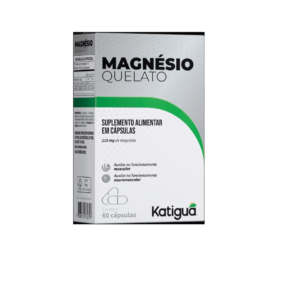 Magnesio Quelato 210mg 60 Capsulas Katigua