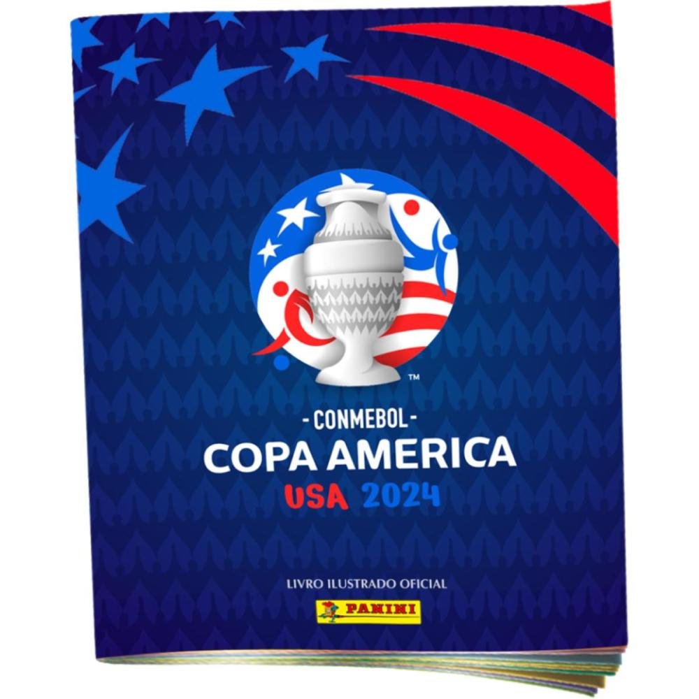 Álbum de Figurinha Panini Copa América 2024 - Box com 10 álbuns