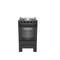 Fogão de Piso Mueller 4 Bocas Mesa Inox Preto MFI4BA