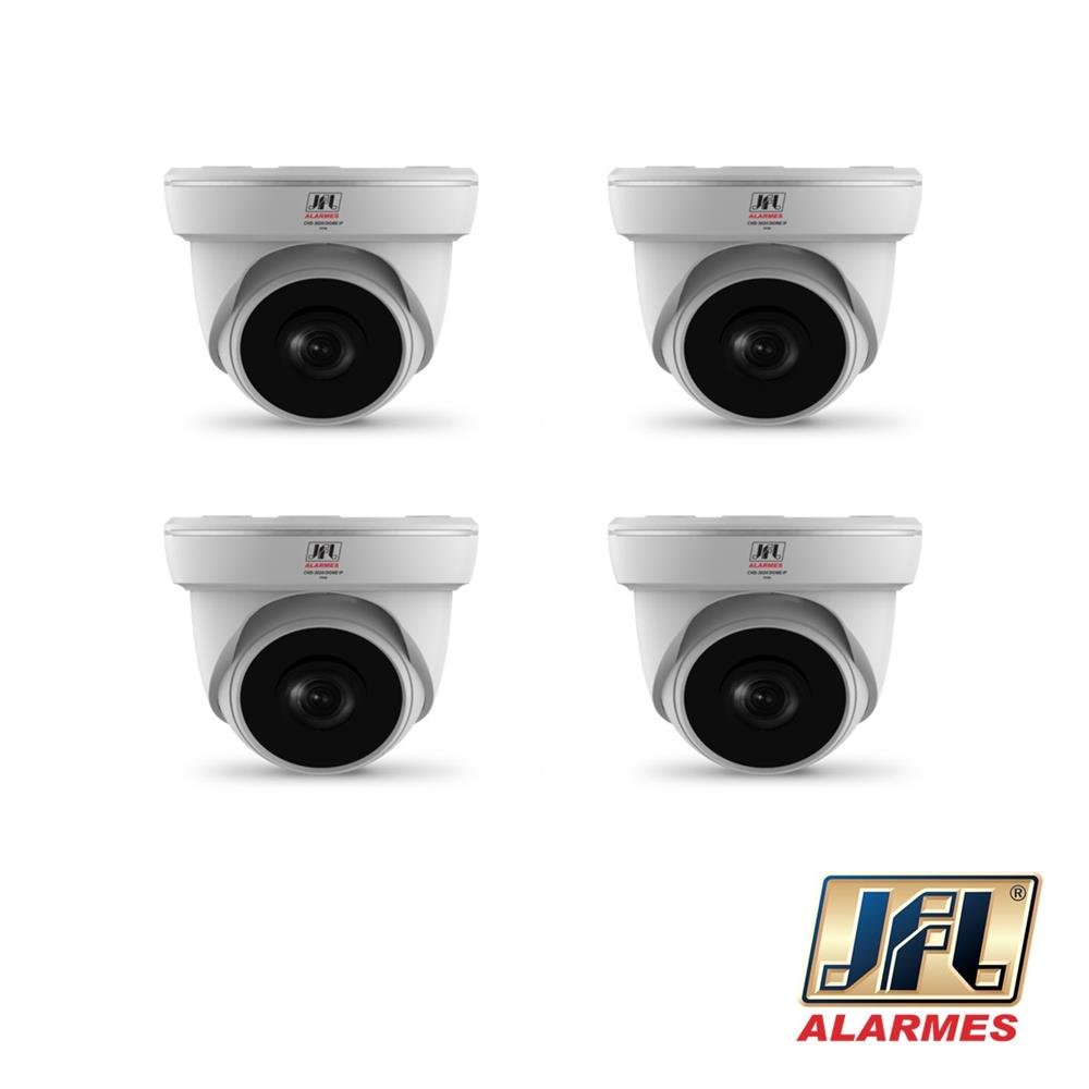 Kit de Monitoramento 4 Câmeras IP Dome JFL CHD-3020