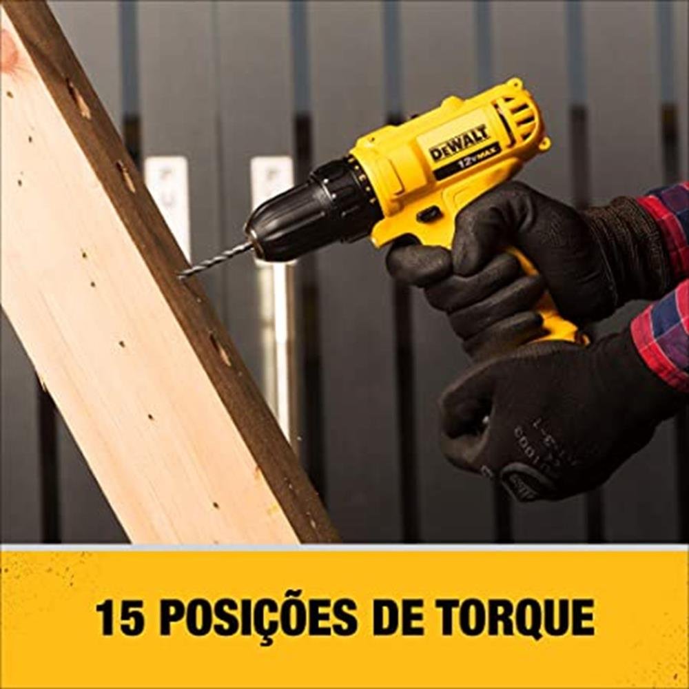 Furadeira Parafusadeira 12V Bateria Biv Dewalt - Dcd700Lc1