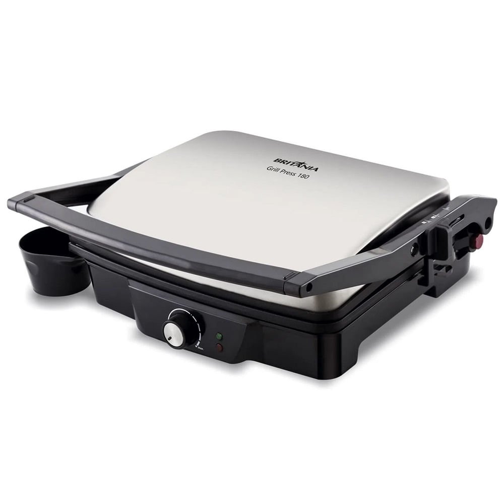 Grill Britânia 1830w Preto Com Inox Press 180 - 220 Volts