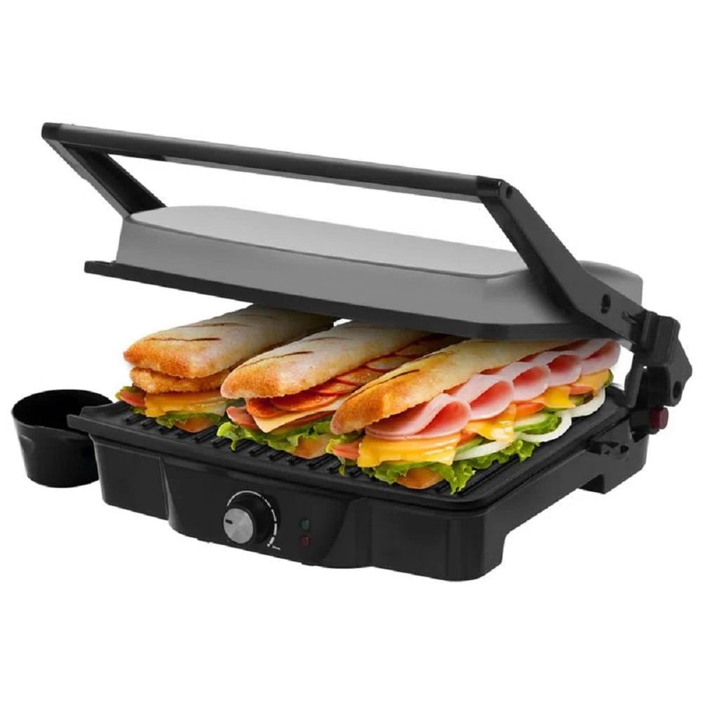 Grill Britânia 1830w Preto Com Inox Press 180 - 220 Volts