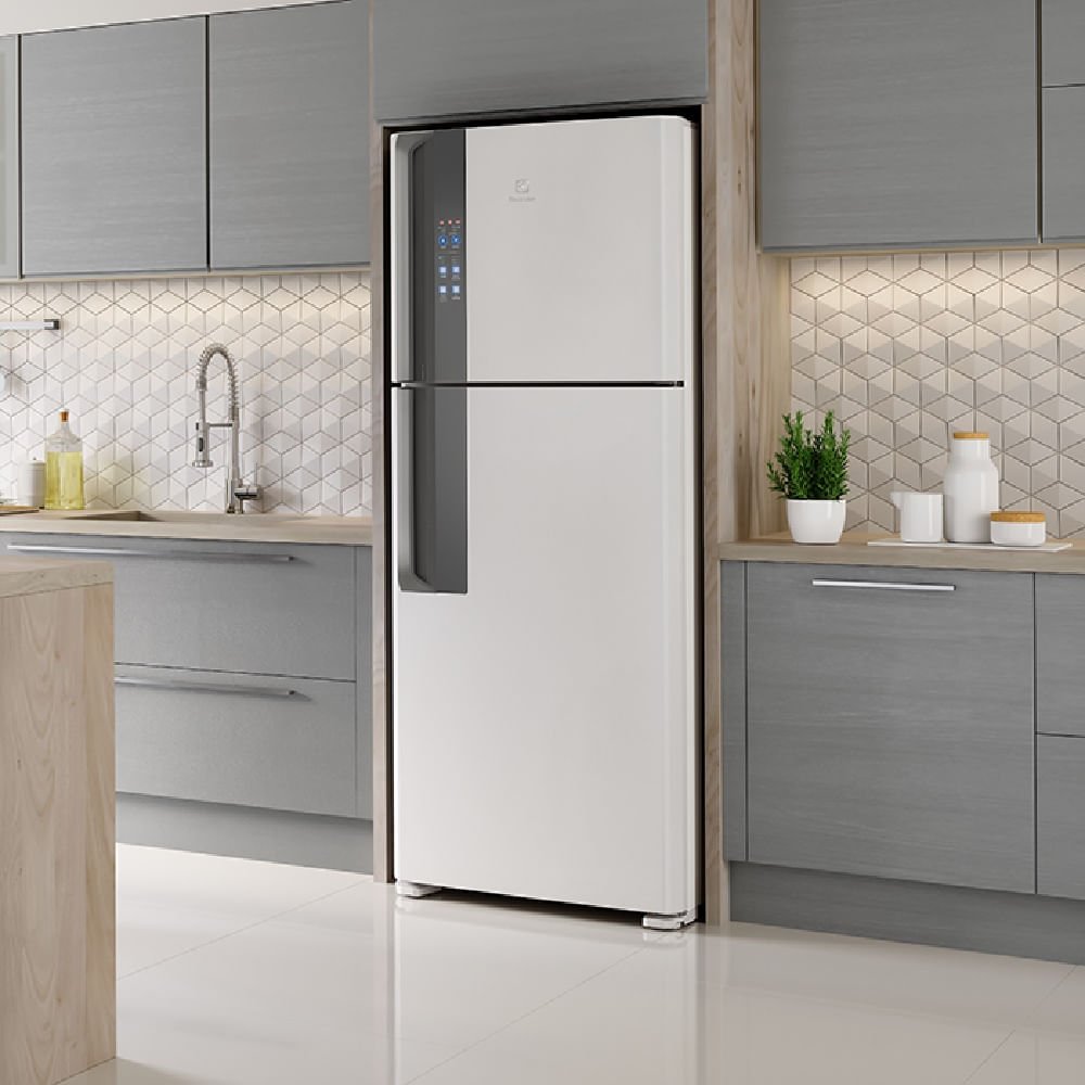 Refrigerador Electrolux Frost Free 474 Litros Top Freezer Branco DF56 ¿ 220 Volts