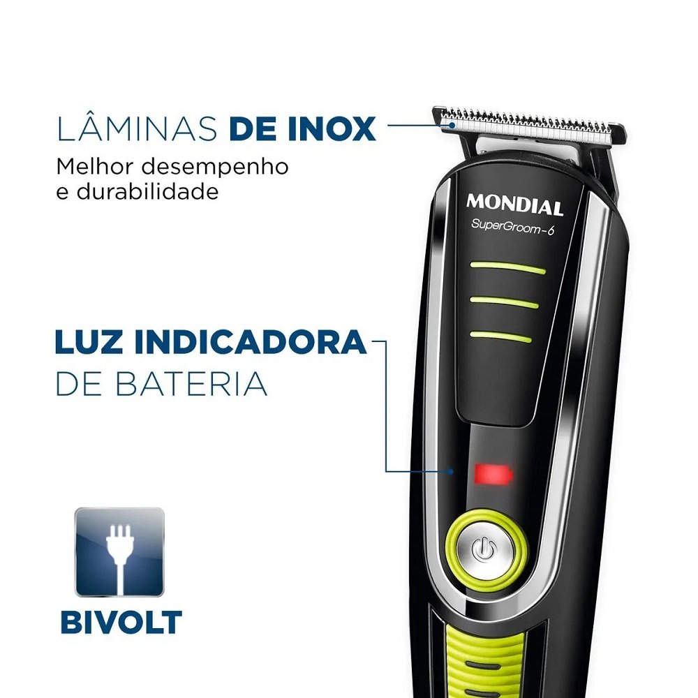 Aparador Mondial Bg-04 Bivolt Super Groom 06