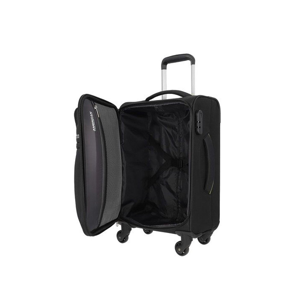 Mala De Viagem P Stirling Light Preta Tecido American Tourister, Samsonite
