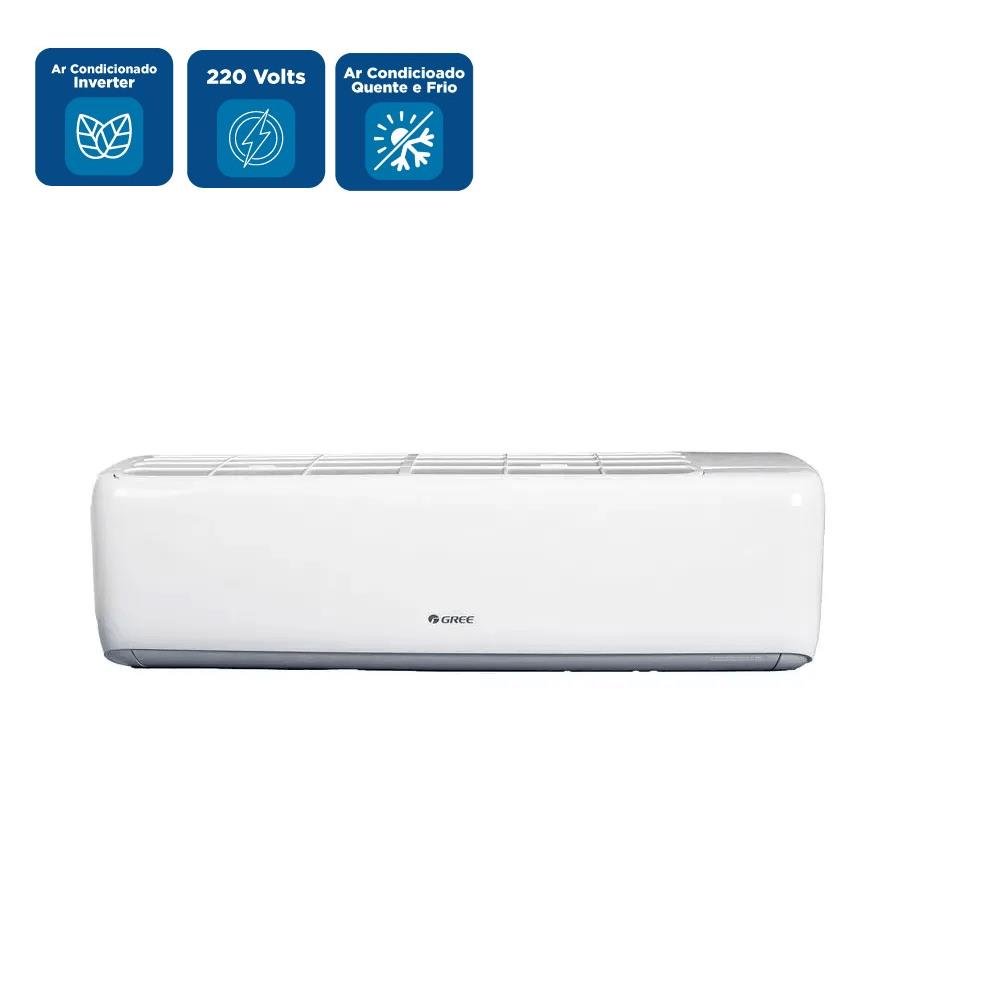 Ar Condicionado Split Hi Wall Inverter Gree G-Top Auto 24000 BTU/h Quente e Frio CB574N10400 ¿ 220 Volts