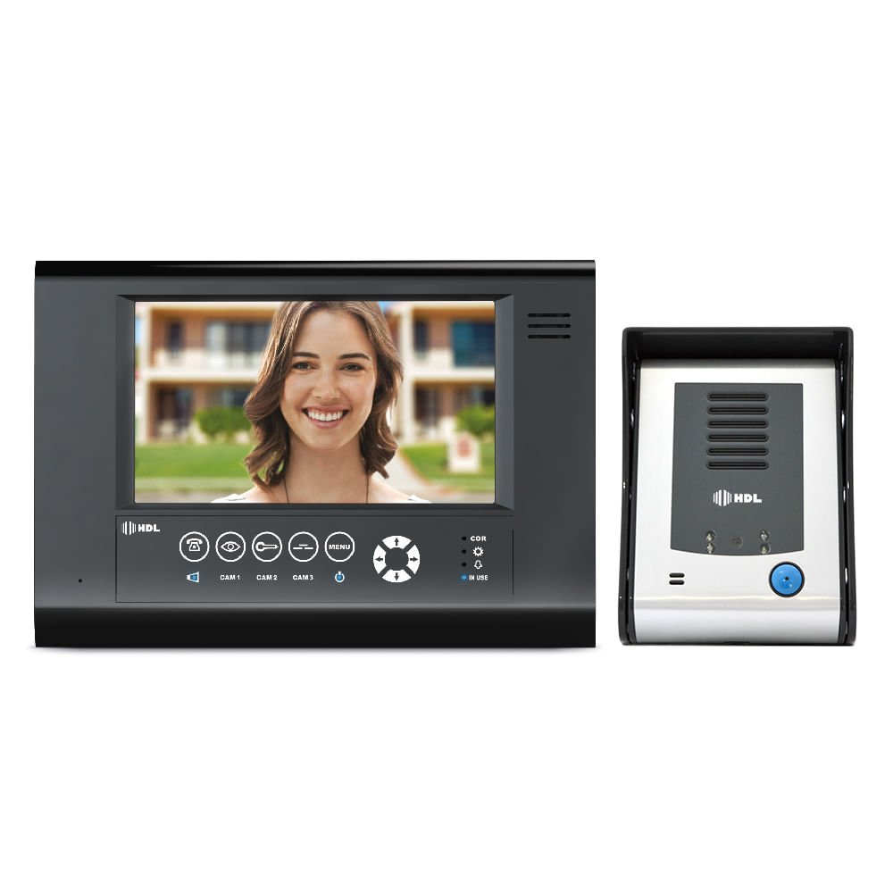 Vídeo Porteiro com tela Touch screen SENSE Seven S Preto HDL