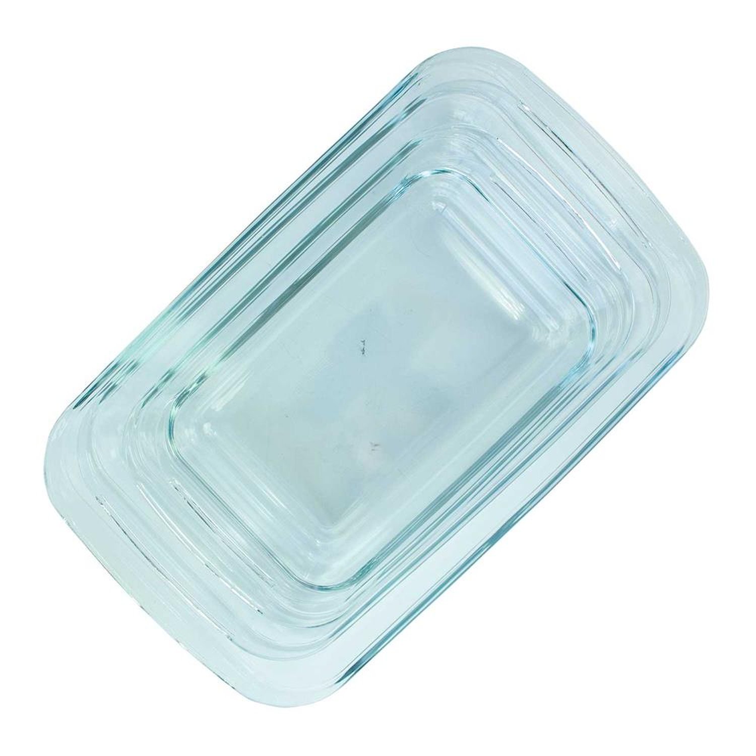 Conjunto de Assadeiras de Vidro 4 Peças - 1L/1,6L/2,2L/3 Litros