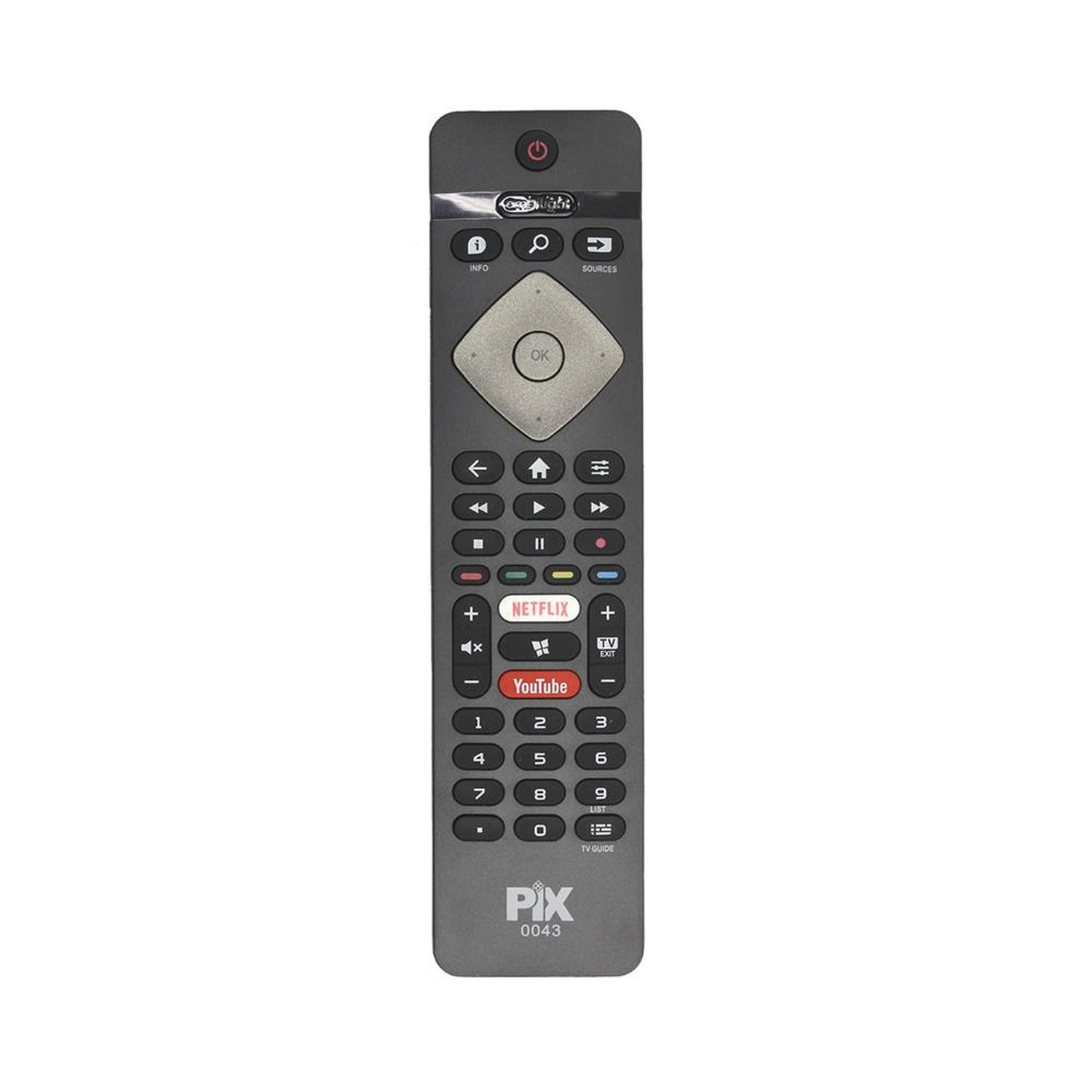 Controle Remoto Compativel Com Philips Smart TV RC4154301/01 - PIX