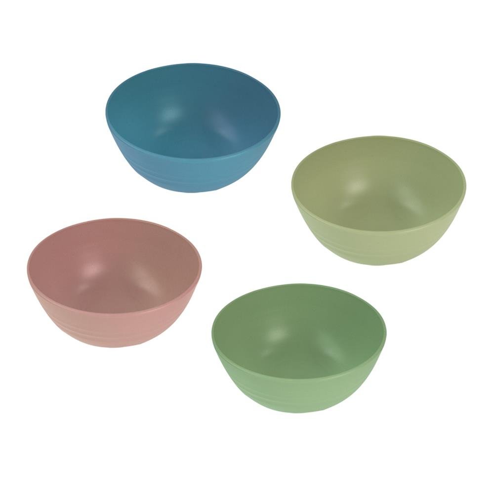 Conjunto de Louças Fibra De Trigo Premium 32 Peças BPA Free Colorido