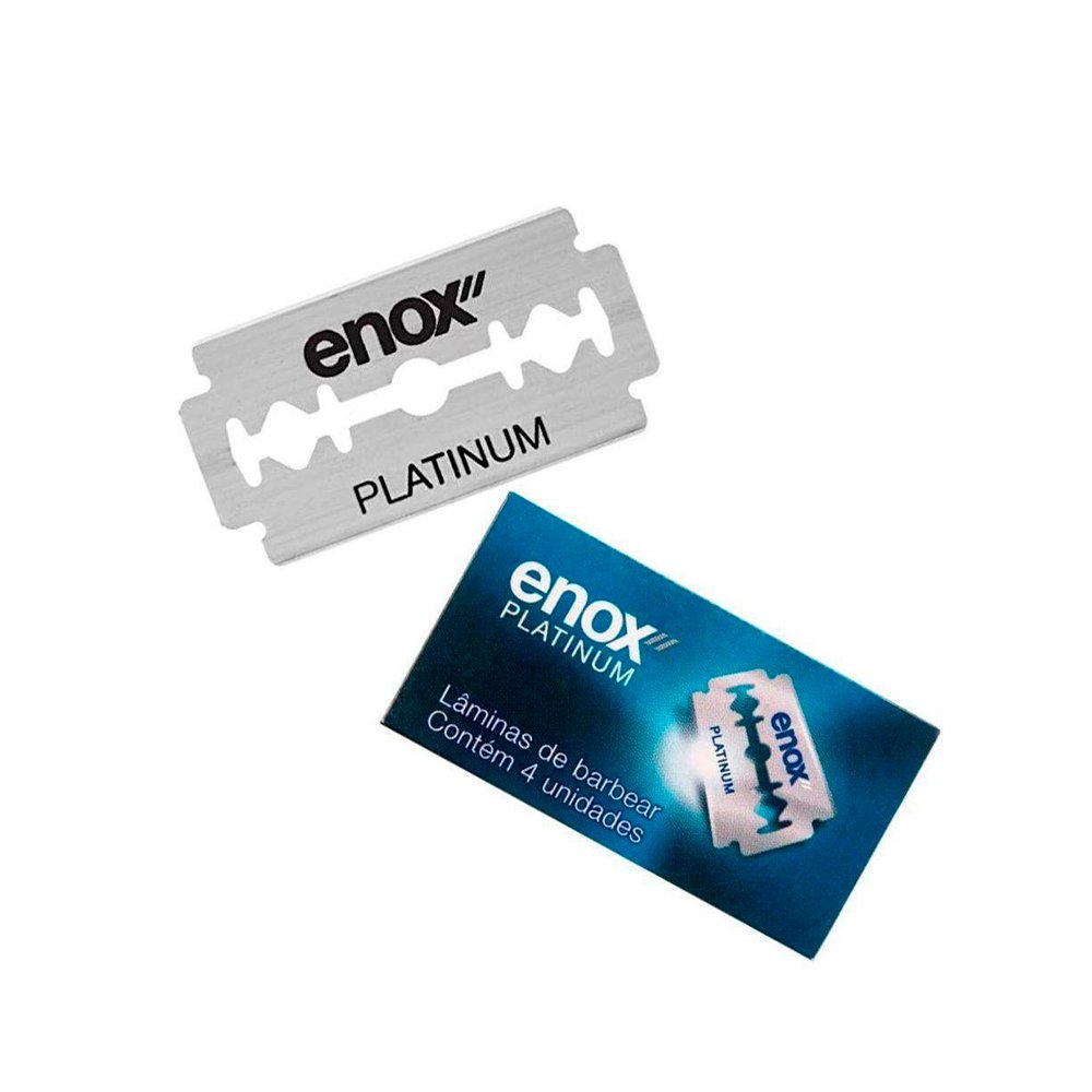 Lamina Enox Para Navalha Platinum 10x4 4 Unidades