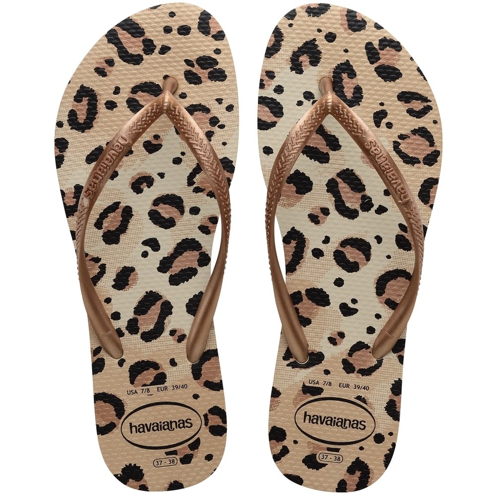 Havaianas Slim Animals Bege 39/0