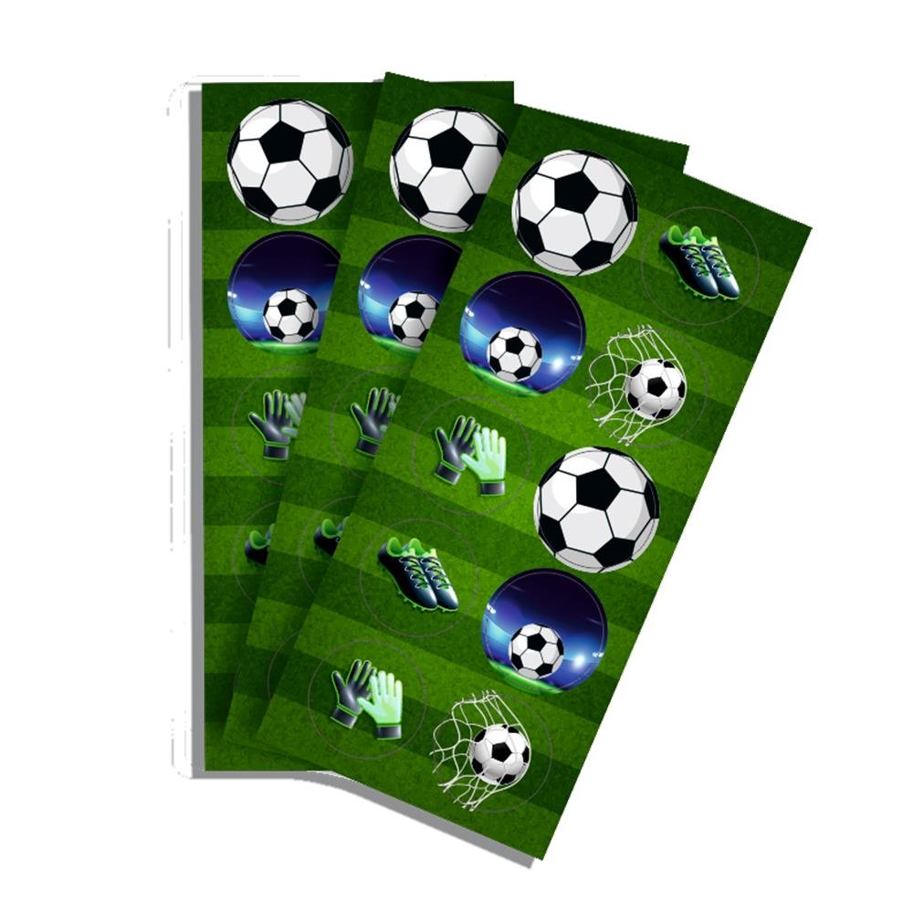 Adesivo Redondo Futebol Junco 30 unidades
